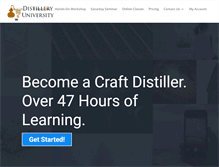 Tablet Screenshot of distilleryuniversity.com